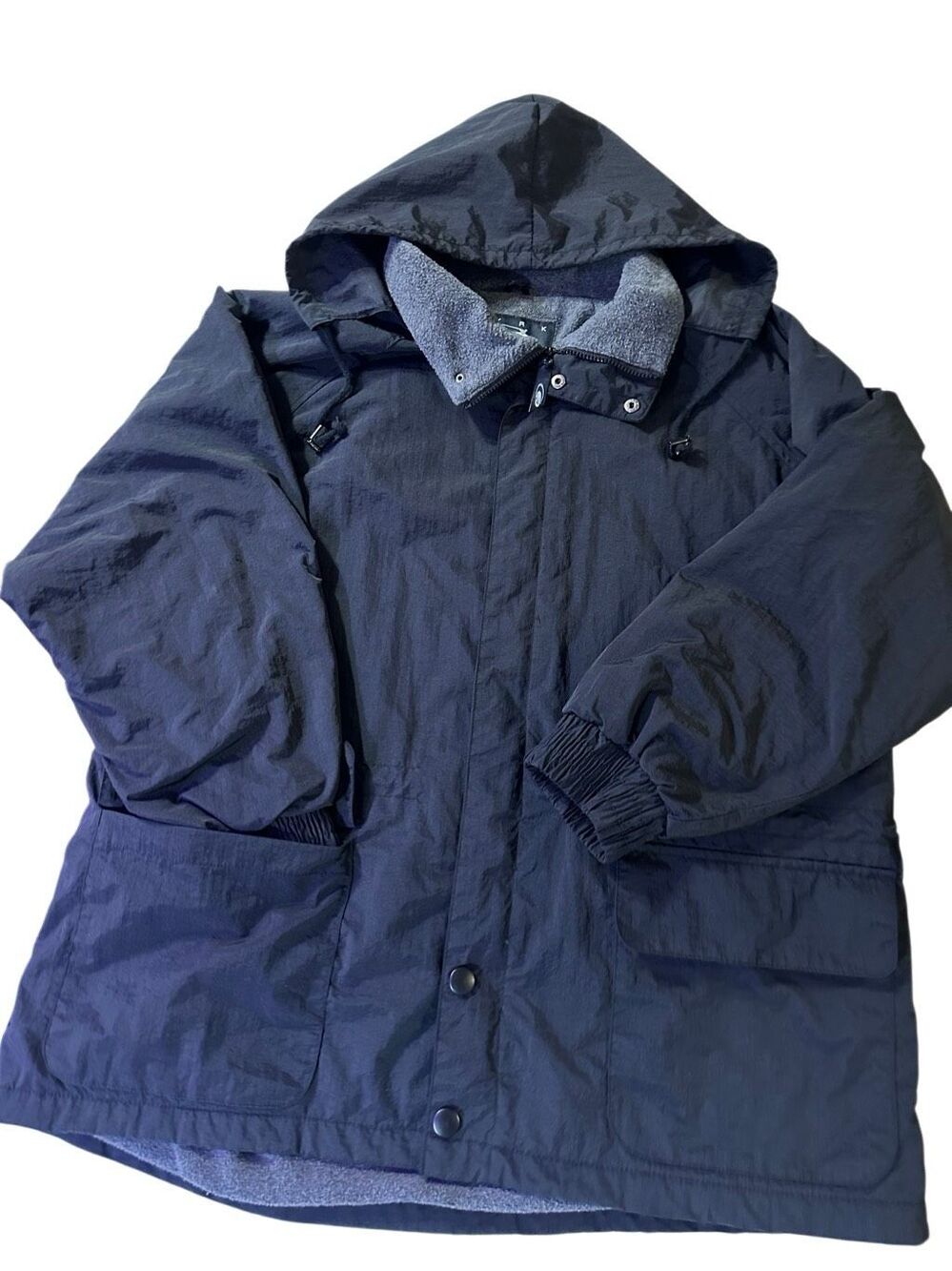 CYRK C3 Men's Blue Long Sleeve Nylon Fleece Lined Hooded Windbreaker Jacket XL
